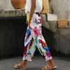 Calças femininas Primavera Parrot Prind Prind Women Women Trendy Loose Casual Y2K Streetwear Holiday Quality Troushers Roupfits elegantes elegantes