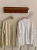 Kadın bluzları lamtrip benzersiz fırfırlı yakalı pileli kıvrımlar yay kanat tek göğüslü uzun kollu gömlek bluz tişört 2024 yaz mori