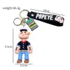 Decompression Toy Creative cartoon sailor doll keychain PVC soft rubber car key chain couple student bag pendant