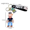 Decompressie speelgoed Creative Cartoon Sailor Doll Keychain PVC Soft Rubber Car Key Chain Paar Studententas Paarhanger