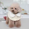 Vêtements pour chiens automne / hiver collier de fourrure pour animaux de compagnie chaude cape châle tractable vêtements en peluche chat bel manteau de Noël