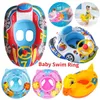 Baby Swim Ring Tube Pool Uppblåsbar leksakssimningssät för barn Circle float strandvatten lekutrustning 240416