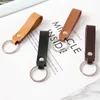 Klasynie Smyczowe moda prawdziwa skórzana skórzana brelorek skórzana skórzana łańcuch kluczowy samochód auto kluczowy pasek portfel Portfel Klapetyki Kluczowe Keyring Keyholde D240417