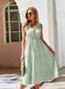 Ladies Vintage Boho Summer Dres bez rękawów Casual Holiday Striped Shirt Sundress Sundress Famel SABE VESSIDOS 240409