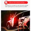 新しい2PCS 5 LED CAR OPENNING DOOR警告フラッシュランプの安全表示ワイヤレス防止防止信号駐車場