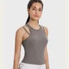 L-132 Outfit da yoga sexy di tipo Y nuda sensazione di sport fitness gilet reggiseno donna morbida ginnastica elastica ginnastica atletica canotta canova