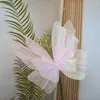 Fleurs décoratives 50 cm fil de soie artificiel papillon mariage décor de mariage fête en plein air décoration de vacances affichage géant de gaze fausse
