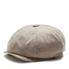 Boinas 2023 Winter High Quality Men de lã Hat Hat Moda Ladies Feel Newsboy Cap Dad Casaul Beret Women Chic Hats Ivy D240417