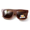 Óculos de sol polarziados Óculos quadrados de madeira Men Women Wood Round Brand Design 2024 Trendy atacadista Retro Eyewear Beach Lub104