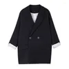 Women's Jackets Black Women Coat Formal Lady Office Work Suit Pockets Slim Femme