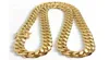 18k Gold Miami Cuban Link Chain Halsband Men Hip Hop Rostfritt stål smycken halsband7913494