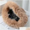 Cappelli larghi secchio Big Fluffy Furx Furx Cappello per donne Luxuria P Fisherman Inverno caldo addensato Giorno nevoso Panama Cap Delivery Otyin Otyin