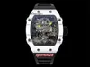 Les hommes regardent Crystal RM27-02 Top Case All-Carbone Tourbillon Fibre Sapphire Rotation rapide de cas d'allocage UU1V