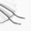 Bracelets de chaîne cubaine Bracelets Bracelet en acier inoxydable Chaîne de quille 3/5 mm pour hommes Femmes Sécrantes gratuites Offre de bijoux Punk240417