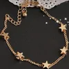 Bracelets de encanto Estrellas hermosos regalos de San Valentín de San Valentín aniversario de la personalidad brazalada cadena romántica