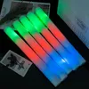 60Pcs White LED Glow Bulk Colorful LED Glow Sticks Foam Stick Cheer Tube Dark Light Birthday Wedding Party Supplies 240318