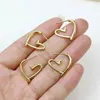 Stud Earrings 5 Pairs Heart Shape Simple Gold Plated Hollow Classic Hippop Waterdrop Women Party Jewelry Gift