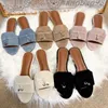 Designer sapato de verão ao ar livre deslize de alta qualidade Sandália Sliders de moda Slipper Men Mulheres Casual Shoesmmer Sopross de camurça