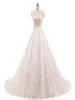 Vestido de no Noiva Abito da ballo Vintage Champagne Wedding Dresses Appliques in pizzo Crystal Sheshes Robe de Mariage China Bridal Gowns5421449