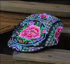 Berets Chinese Ethnic Embroidery Hat Women Cap Hmong SpringBerets6863391