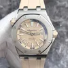 Designer Watch Luxus Automatische mechanische Uhren Herren 15710st Beige wasserdichte Edelstahl Bewegung Armbanduhr
