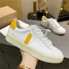 Vja 2024 French Brazil Green Low-Carbon Life V Organic Cotton Flats Platform Sneakers Vejaon Womens Casual Classic White Designer Mens Loafers Vejaon Sneakers 88 319