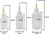 Bouteilles de rangement 10 pcs bouteille d'art 30 ml 50 ml 100 ml de pointe à aiguille à collecte de flux liquide dispensateur applicateur de distribution de distribution en plastique