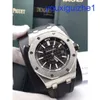 Fancy AP Wrist Watch Royal Oak Offshore Series Automatisk mekanisk dykning Vattentät stålgummibälte Herrklocka 15710st.OO.A002CA.01 Svart skiva