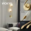 Wall Lamp VICKYO Nordic Creative LED Interior Light Fixture Home Decor For Living Room Bathroom Bedroom Lighting