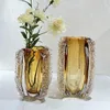 Vases Amber Colored Glazed Art Vase Decoration Modern Luxury Living Room El Porch Table Top Flower Arrangement