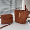 2 In 1 Suede Bucket Bag Designer Bags For Women Y Handbag Soft Sheep Shoulder Tote Bag Lady Fashion Brown Black Messenger With Purse 231206