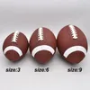 Size 369 Soft Standard PU Rubber Soccer Rugby Ball American Football Adult Youth Childrens Training Game Ball Squeeze Ball 240408