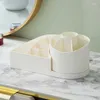 Storage Boxes Large Capacity Makeup Brush Holder 360 Degree Rotating Organizer For Vanity Decor Bathroom Countertops Desk Container