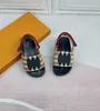 Kids Sandalen Hoogwaardige Girl Slippers Multicolor Stripe Child Casual Shoes Children's Size 26-35