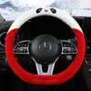 new Car Steering Wheel Cover Four Seasons General Leather Cartoon Car Handle Cover