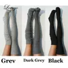 C694 Sexy Socks Women Over Knee Socks Female Sexy Stockings Warm Long Boot Knit Thigh-High Gray Khaki Blue Black Twist Stockings Woman 240416