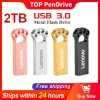 Cards Lenovo 2tb USB3.0 Flash Drives Metal High Speed Disk 1 TB 512GB USB Memory Stick Pendrive 128 GB para Controlador de PC/Laptop/PS4