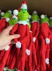 Décorations de Noël 30 cm Green rouge S Doll P Toys Monster Elf Poupées en peluche molle décoration d'arbre avec chapeau pour enfants Drop Deli Otzu3