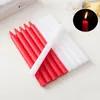 Bruiloftsvoorziening rood witte romantische kaarsen rookloze wax dagelijkse algemene verlichting lange paal power storingen feest thanksgiving candle lt924