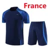 2024 Французский клуб Полный комплект футбольные трикотажные изделия 22 23 Танка с короткими рукавами тренировочный костюм Giroud Mbappe Maillot de Foot Equipe Maillots Kid