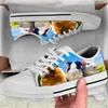 Lässige Schuhe Dinhehlohe 3D Tier Meerschweinchen Muster Frau Sneakers Ladies Low Top Schnürschuhe Herbst Leinwand