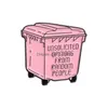 Cartoonaccessoires grappige roze serie Trash Computer Water Dispenser Email Pins retro schattige broches Rapel Badge sieraden rugzak CL DHXRE