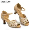 Dansschoenen Dileechi Brand Latin Dancing Women's Party Salsa Show's Adult Ballroom unieke hoogwaardige hoogwaardige