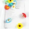 Fleurs décoratives 100pcs Artificiel Daisy Silk Decoration Party Wedding Home Floral Design Craft Supplies