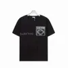 Designer Tshirt Summer med Alfabet Print Men's Loose Casual Trend Top Clothing Street Kort ärm T-shirt