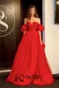 Party Dresses Kybeliny Dazzling Prom A-line Sweetheart Lacing Up Puffy Sleeves Evening Gowns Vestidos De Fiesta Made To Order