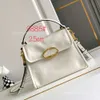 Totes Brass Schulter Frau Valens Taschen Vlogoo Neues Cowhide Gold Knopf Handtasche Designer Metall Hardware vielseitig großer Kapazitätsbeutel 2024 Crossbody LC1M