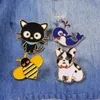 halloween animals enamel pins childhood game movie film pin Cute Anime Movies Games Hard Enamel Pins Collect Cartoon Brooch Backpack Hat Bag Collar Lapel Badges