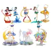 8039039 20cm Super Sailor Moon Figure Toys Anime Sailor Mars Jupiter Venus 18 PVC Action Figure Collectible Model Toys T2008700406
