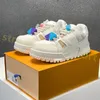 Trainer Maxi Sneaker Designer Chaussures Men Femmes Multicolor INK INKET Classic Sole épaisse semelle surélevée Shoe Denim motif en caoutchouc Canvas Cuir Taille US4-12 P17